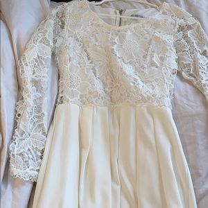 White Skater skirt dress